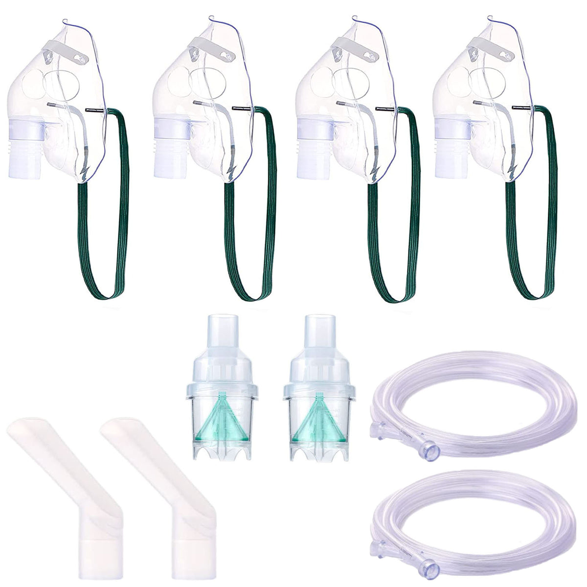 4 Packs Nebulizer Mask Replacement Kit - Adult Size